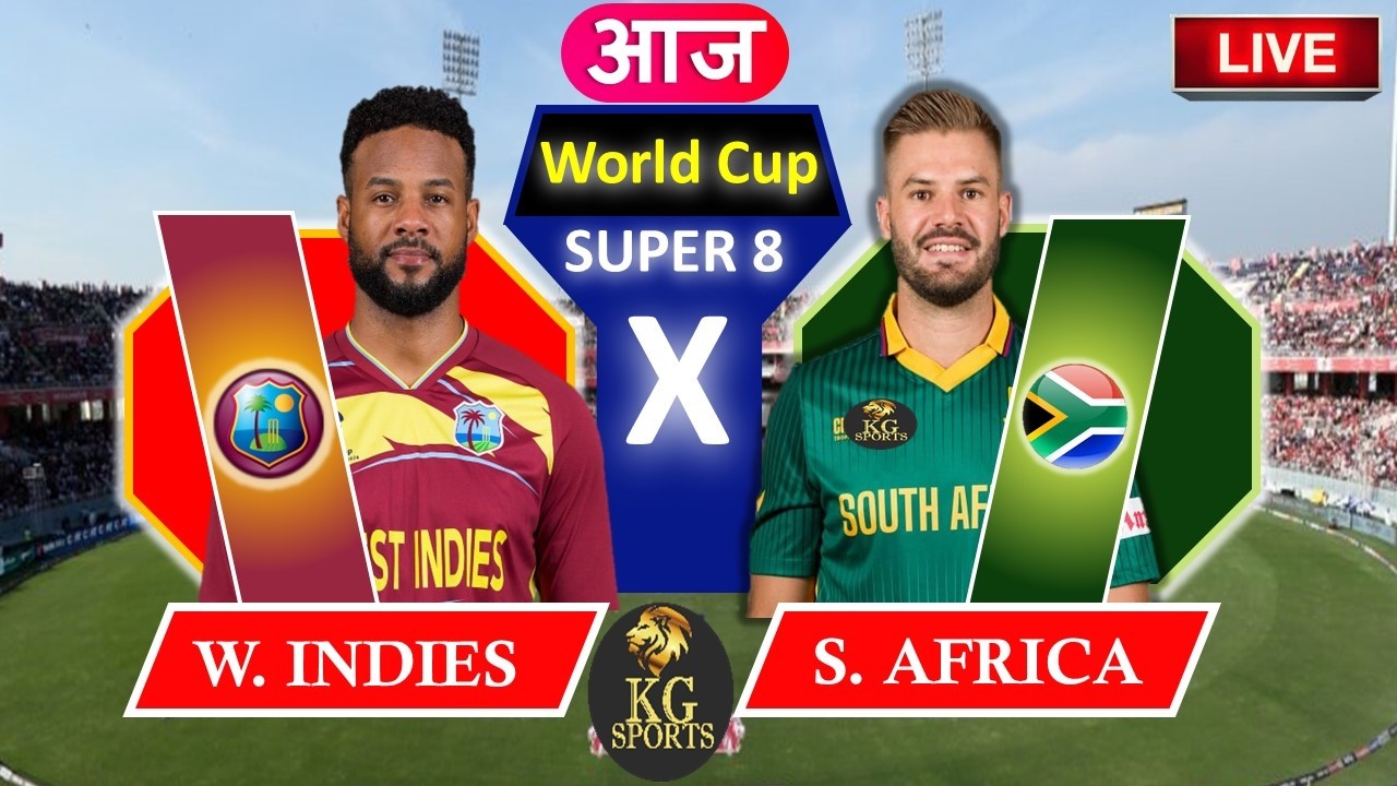 🔴South Africa vs West Indies T20 World Cup | SA vs WI | Live Match Score, WI vs SA Live Match Today