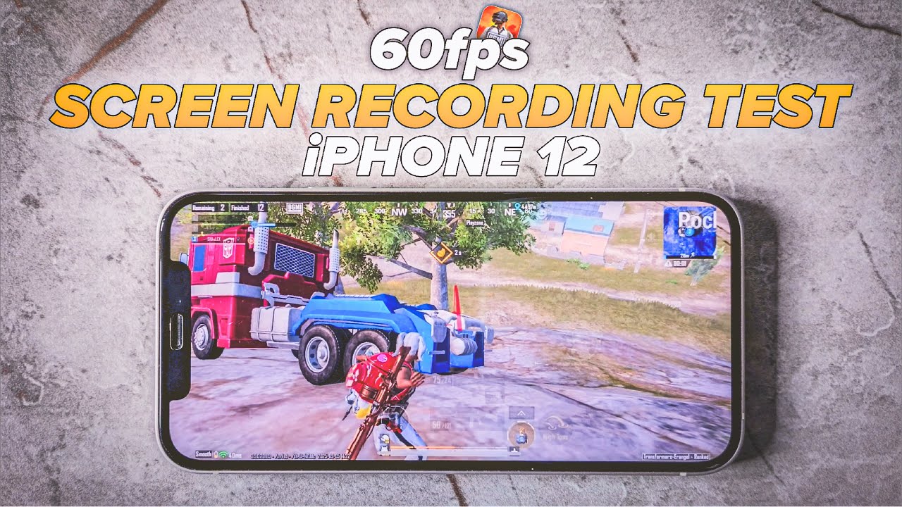 iphone 12 screen recoding 60fps test • iphone 12 gaming test bgmi • iphone 12 gaming test 2025