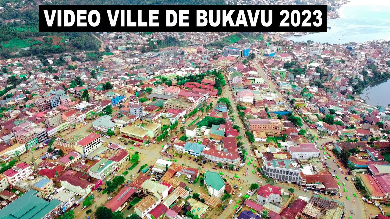 Vidéo Drone de la ville de Bukavu 2023 RD Congo