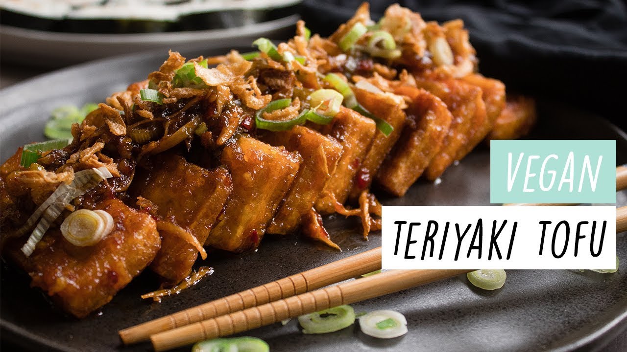 Easy Vegan Teriyaki Glazed Tofu - Japanese Recipe