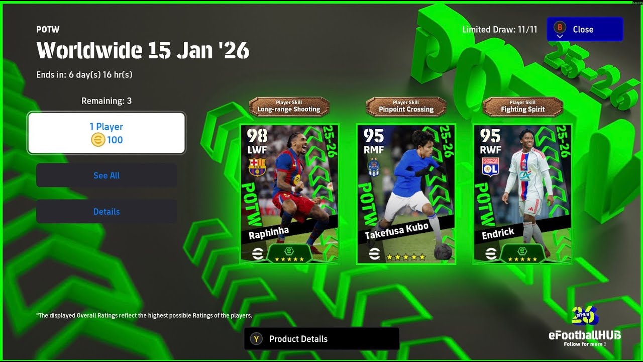 LIVE : Epic Packs & Rank Push in eFootball 26 Mobile