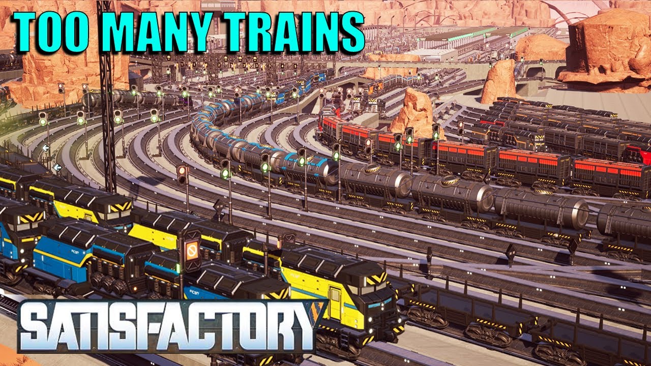 I Doubled My Railyard Size – Massive Train Network Tour | Satisfactory