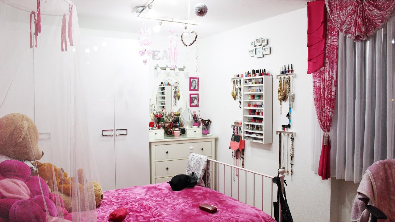 PINK WEIßES MÄDCHEN ZIMMER - Ikea Möbel & Organisation | Sanny Kaur