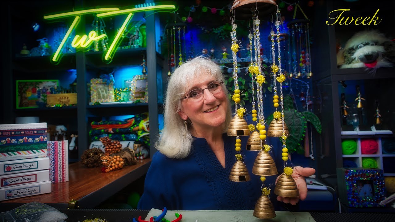 How to Make a Beautiful BEE HIVE WIND CHIME, Step by Step, Fun Project