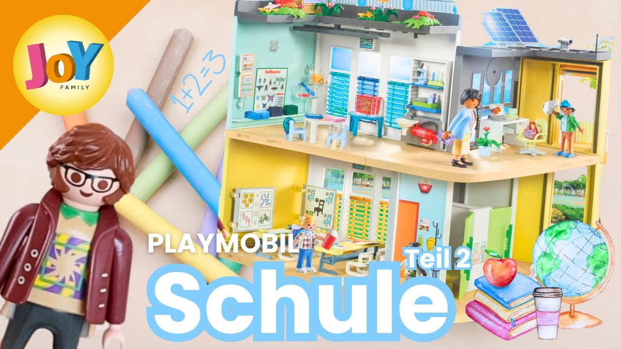 PLAYMOBIL UNBOXING | Schule 🏫👩‍🏫  Teil 2 | City Life 🌇 71327 | Joy Family kids