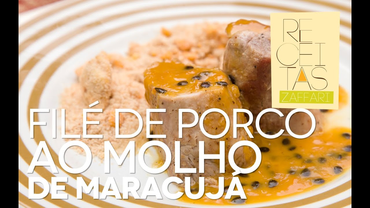 Filé de porco ao molho de maracujá com farofa especial - Receitas Zaffari