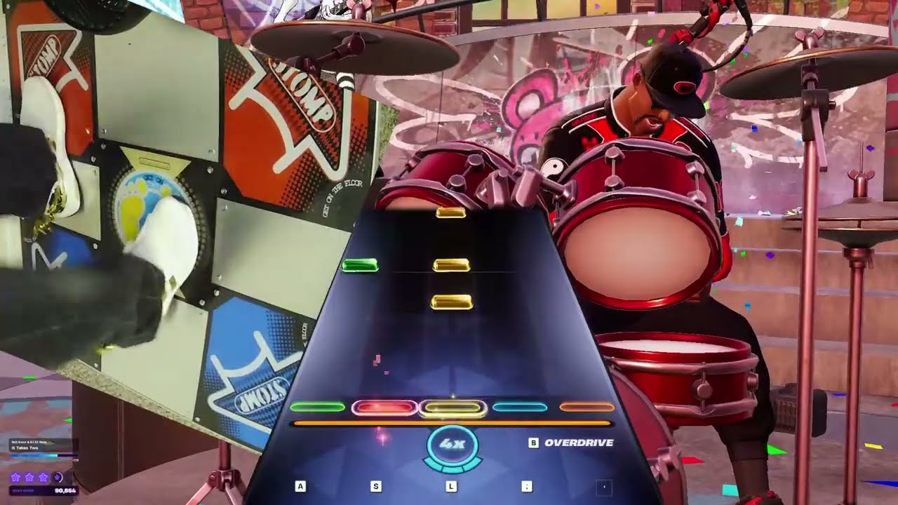 Pump It Up Fortnite Festival Expert: It Takes Two Rob Base & DJ EZ Rock Drum