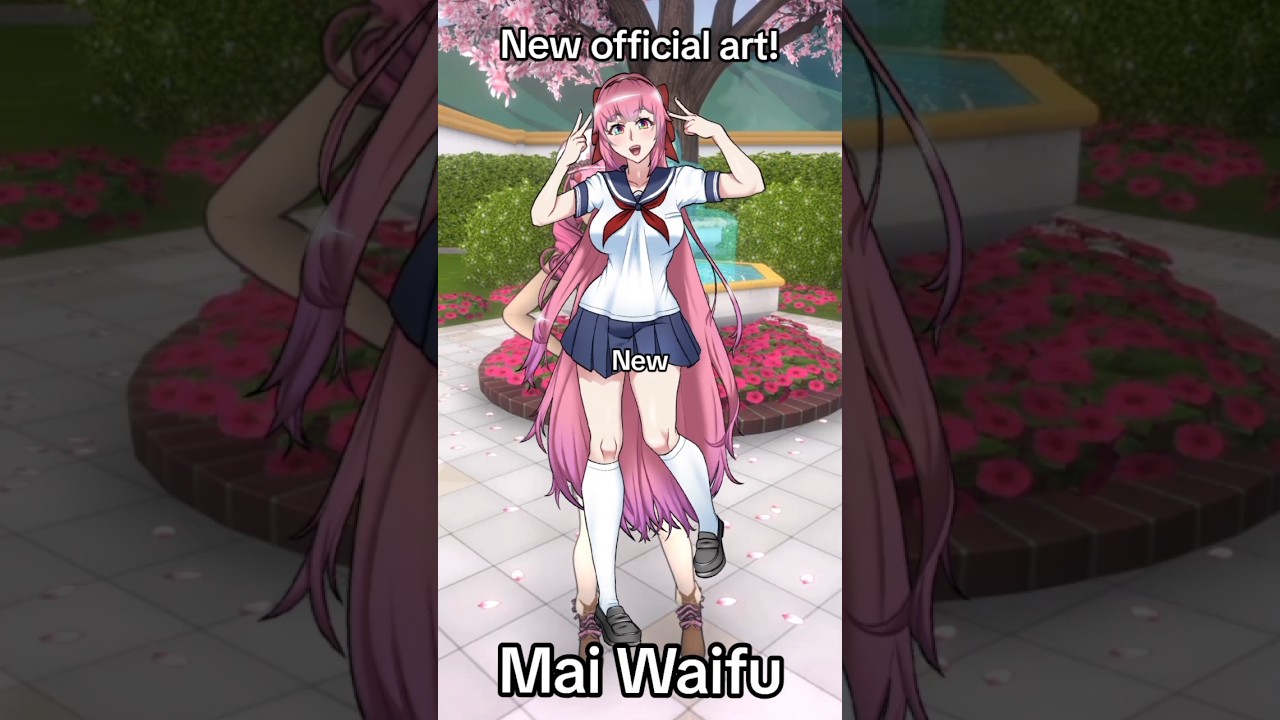 New official Mai Waifu art #yanderesimulator #yandere #ayanoaishi #yansim #games #gaming #edit