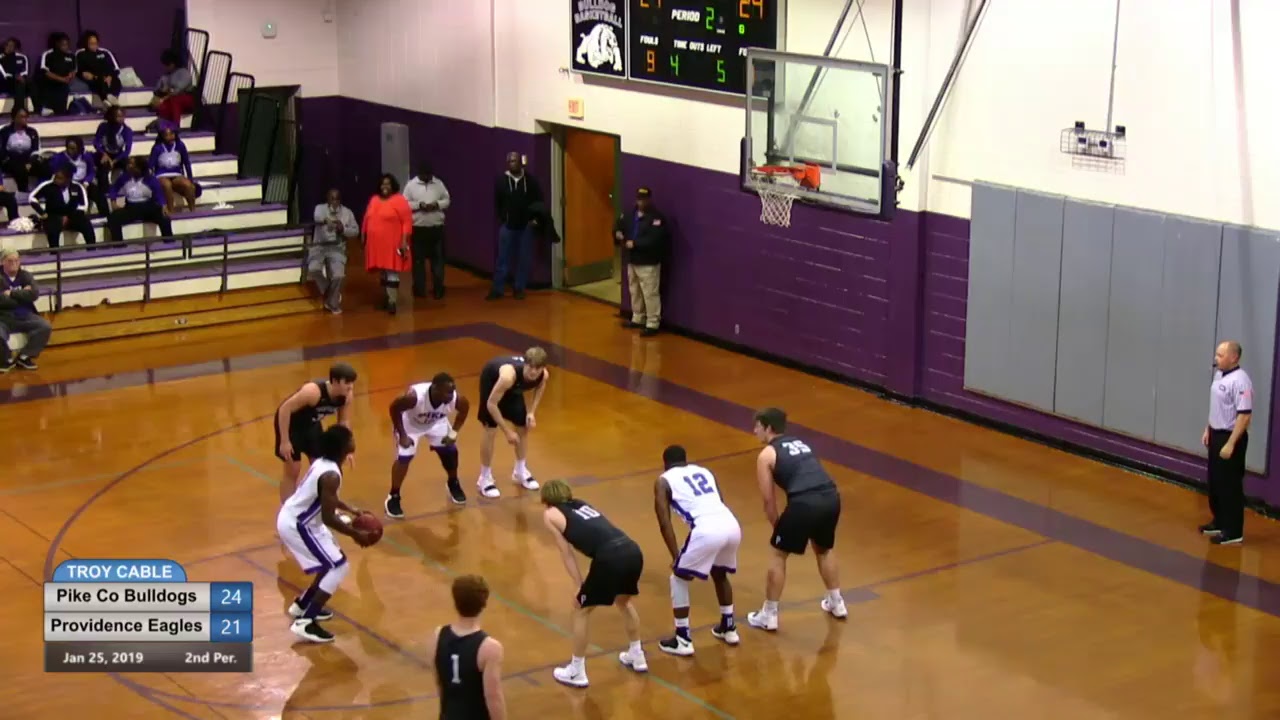 Varsity Boys Basketball - 1st Half - Pike Co vs Providence Christian on Studio 52 Productions TC2