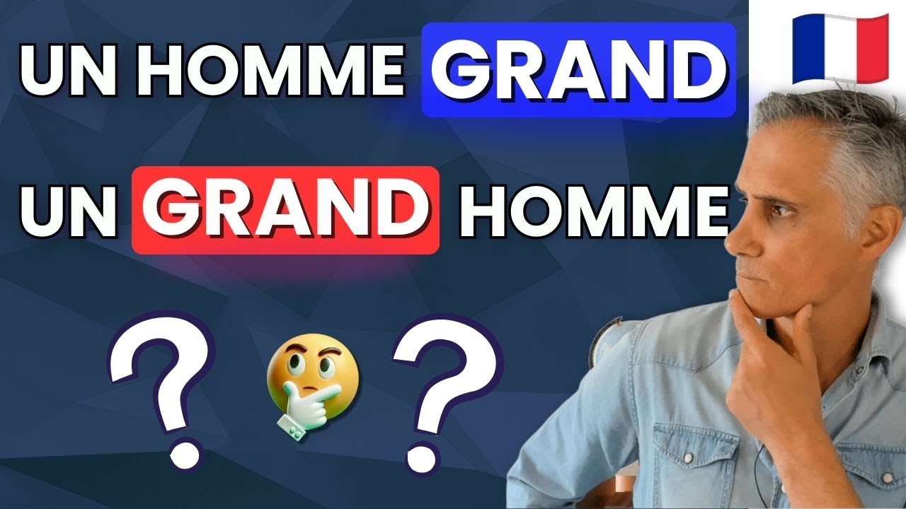 Place des Adjectifs en français | Ne fais plus l'Erreur ! ✅