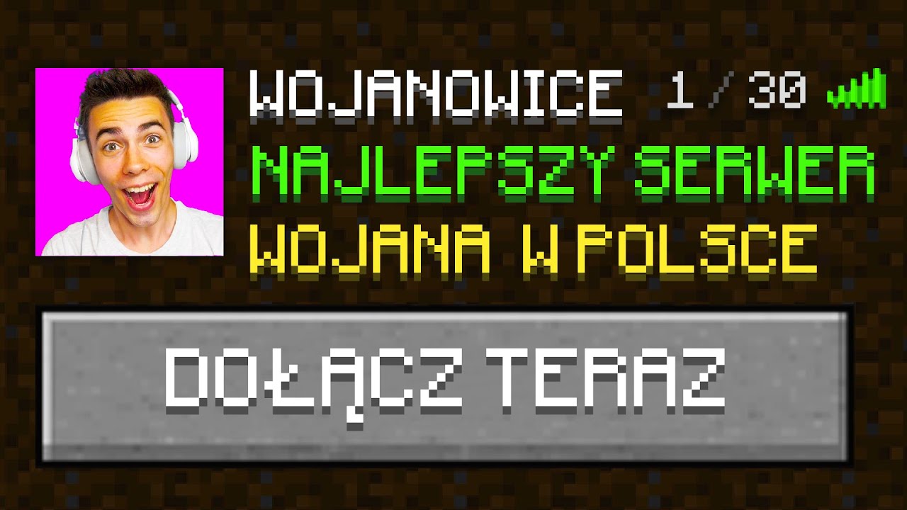 DOŁĄCZYŁEM na SERWER WOJANA w Minecraft...