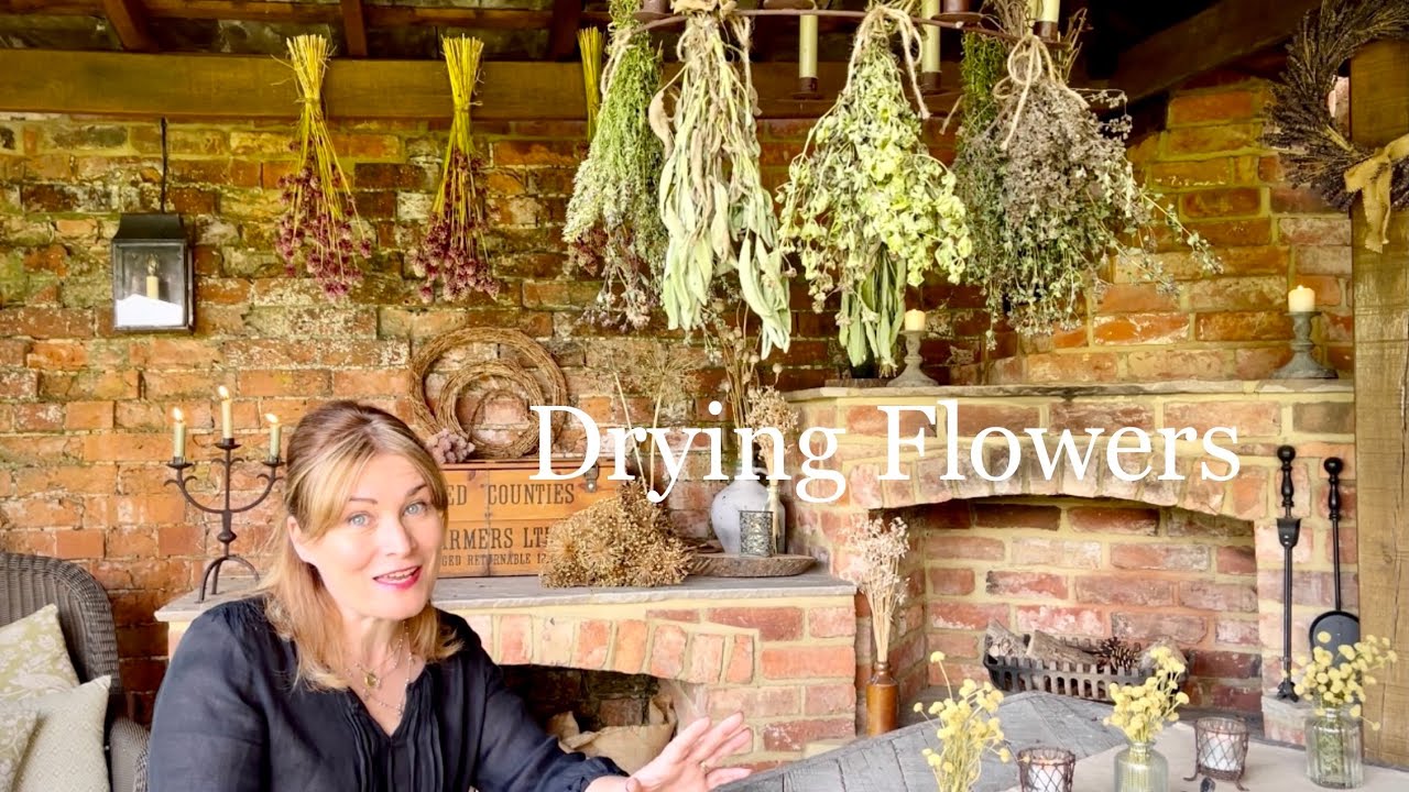 DRYING FLOWERS FROM MY ENGLISH GARDEN - with a trip to my mother in law’s garden | Katy at the Manor