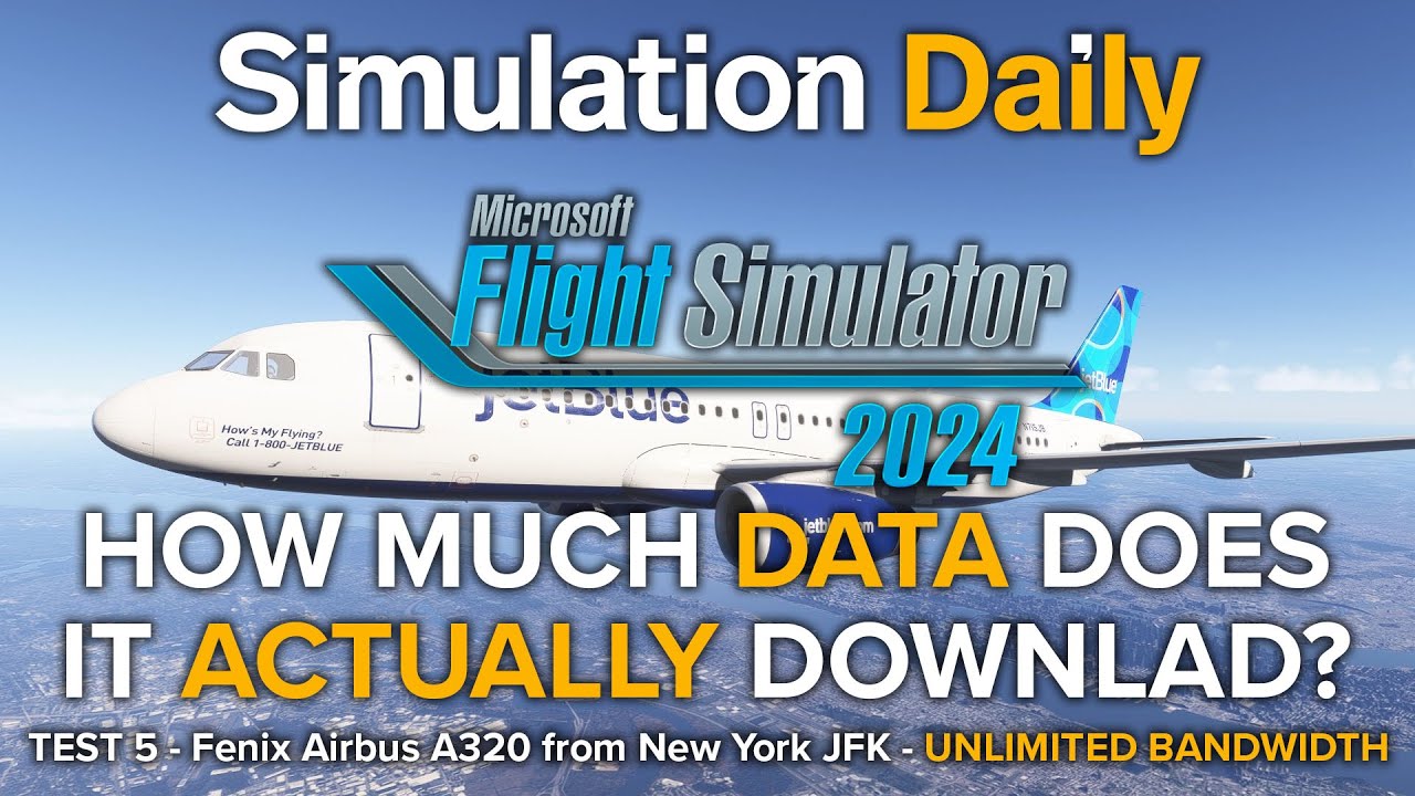 Microsoft Flight Simulator 2024 - How Much Data Does It Really Download from The Cloud? - Test 5