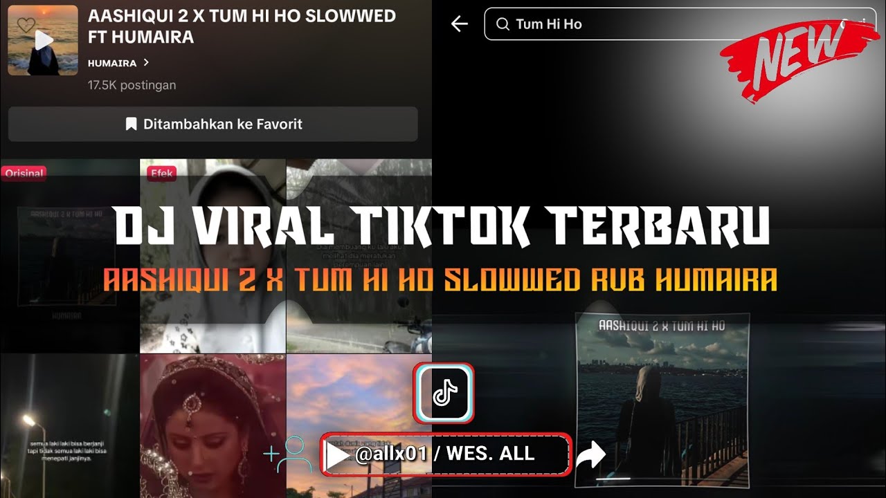 AASHIQUI 2 X TUM HI HO MASHUB HUMAIRA SLOWWED REVERB BY WES ALL
