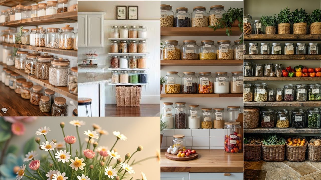 Dispensa com Prateleiras No Estilo  farmhouse Cottagecore
