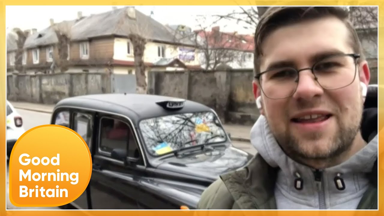 Inspiring Brit Who Has Driven 80 Refugees Over Polish Border In London Black Cab | GMB