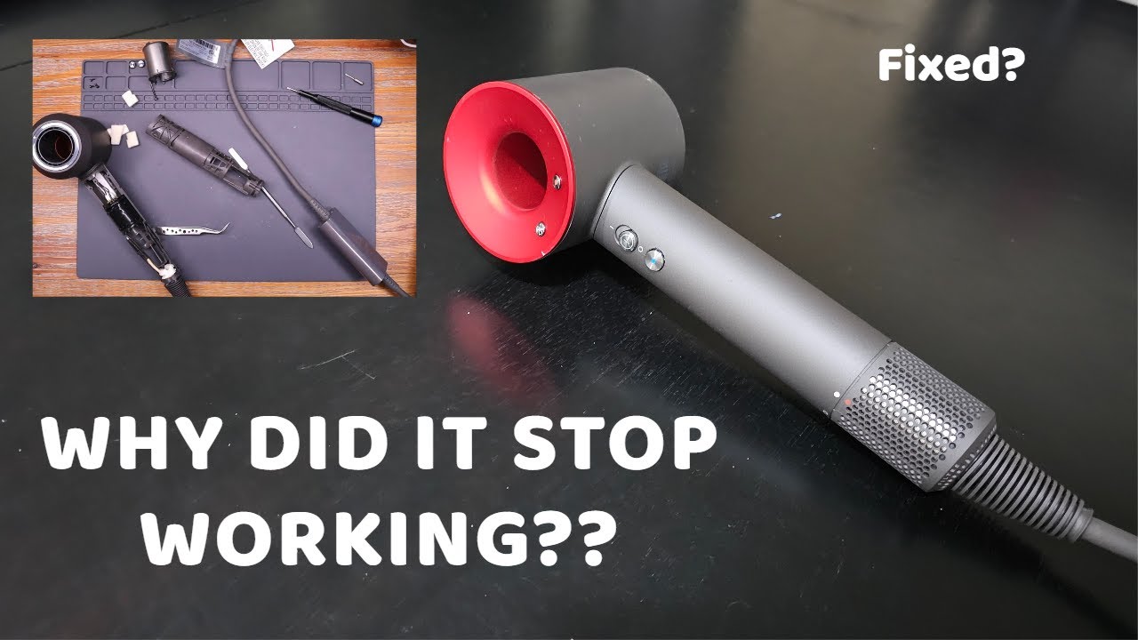 Dyson Hair dryer FLASHING LIGHTS fix? | What Happened!?