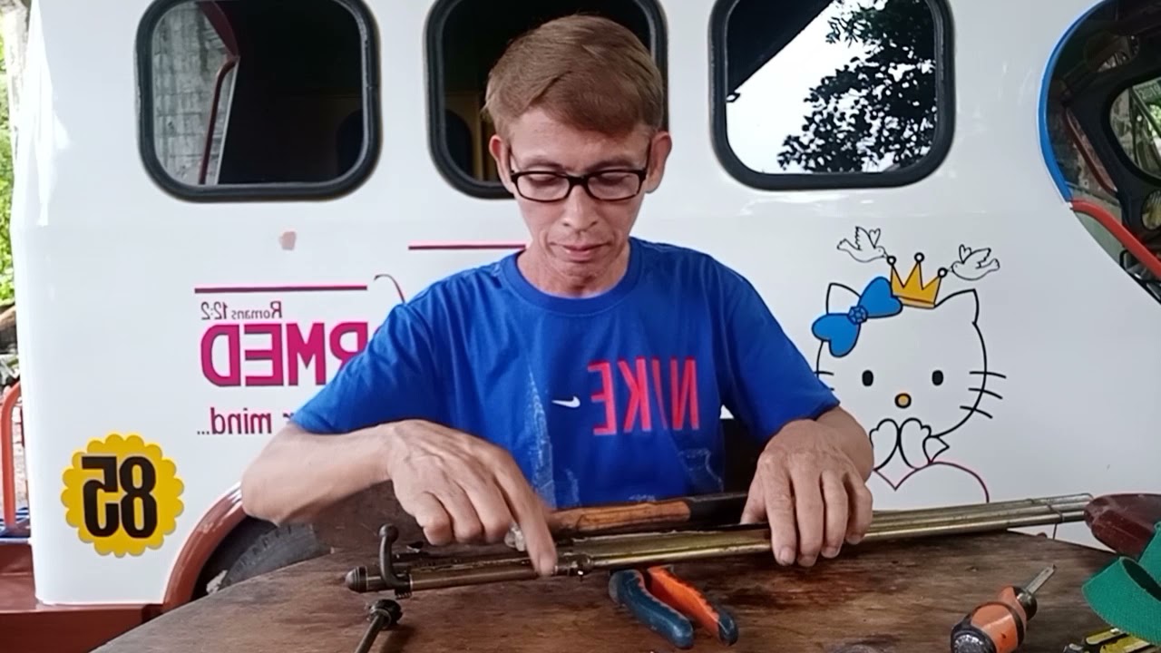 paano mag repair ng foot pump na airgun.step by step.