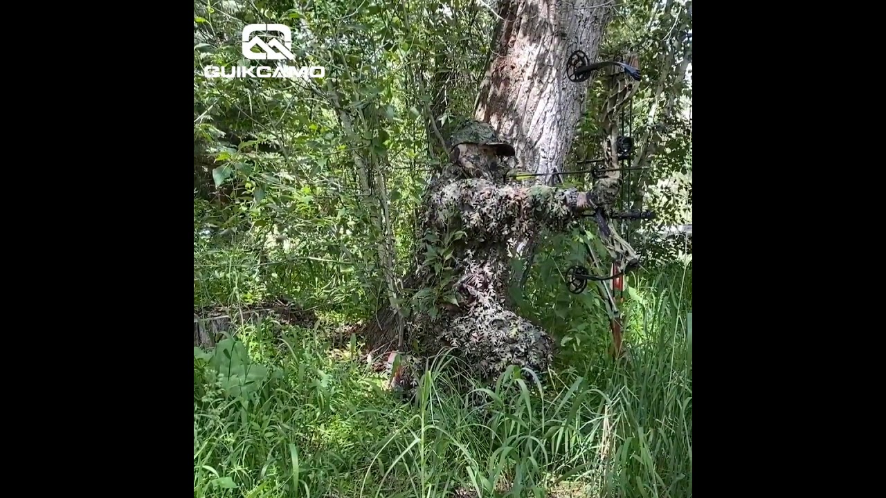 QuikCamo NWTF Mossy Oak Obsession 3D Leafy Camo Ghillie Suit