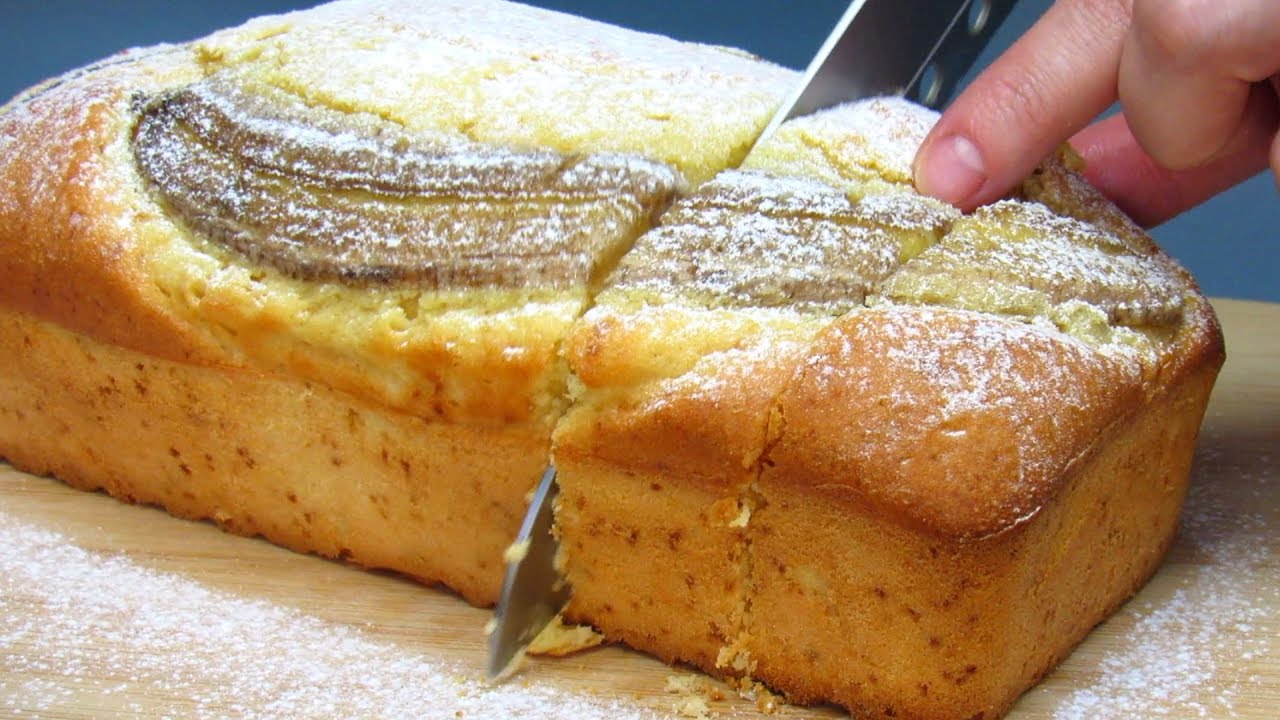 Нежнейший Кекс на йогурте. Очень вкусно!☆ Рецепт Как приготовить банановый кекс на йогурте в духовке