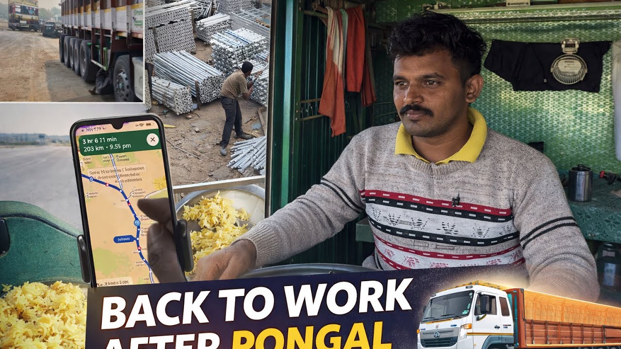 Pongal Holidays Over 🚛 | Dharmapuri to Sankagiri to Pondicherry going empty | Truck Vlog Part 1