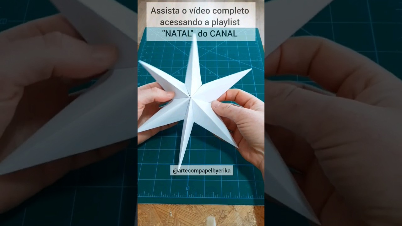 Como fazer uma ESTRELA 3D de papel em ORIGAMI para decora&ccedil;&atilde;o do NATAL / How to make a 3D STAR diy