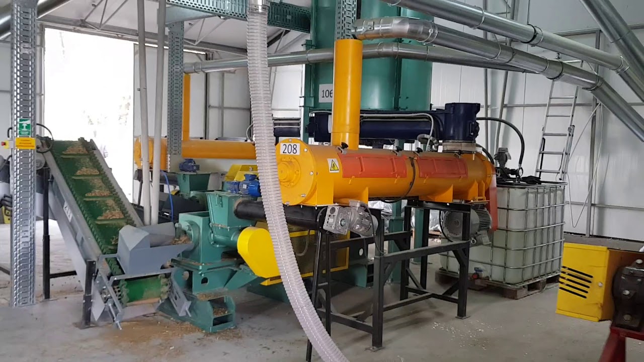 Linia do produkcji granulowanej - higienizowanej - ściółki dla drobiu - 2019 part 5/6