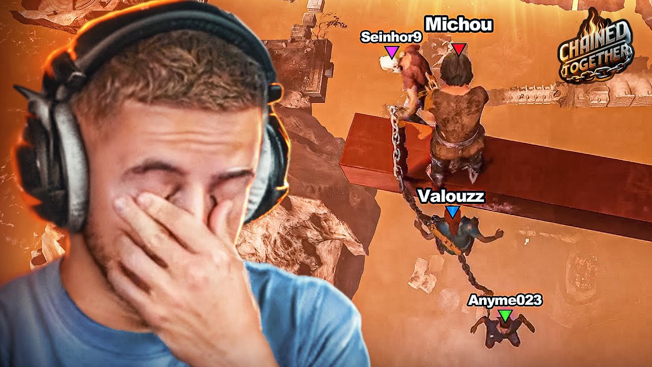 J’AI TOTALEMENT CRAQUÉ À CAUSE DE CE JEU ! (Chaîned Together avec Valouzz, Seinhor9 et Anyme)