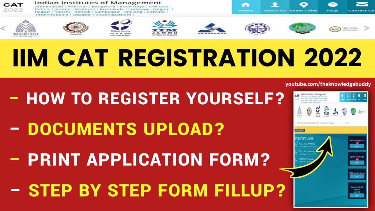 IIM CAT 2022 Registration Process | How To Fillup CAT 2022 Application Form | IIM CAT Exam 2022