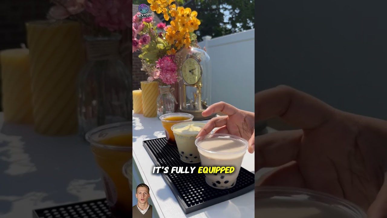 They Built a Mobile Boba Bar 🧋✨ (Viral Event Business Idea 2025) 