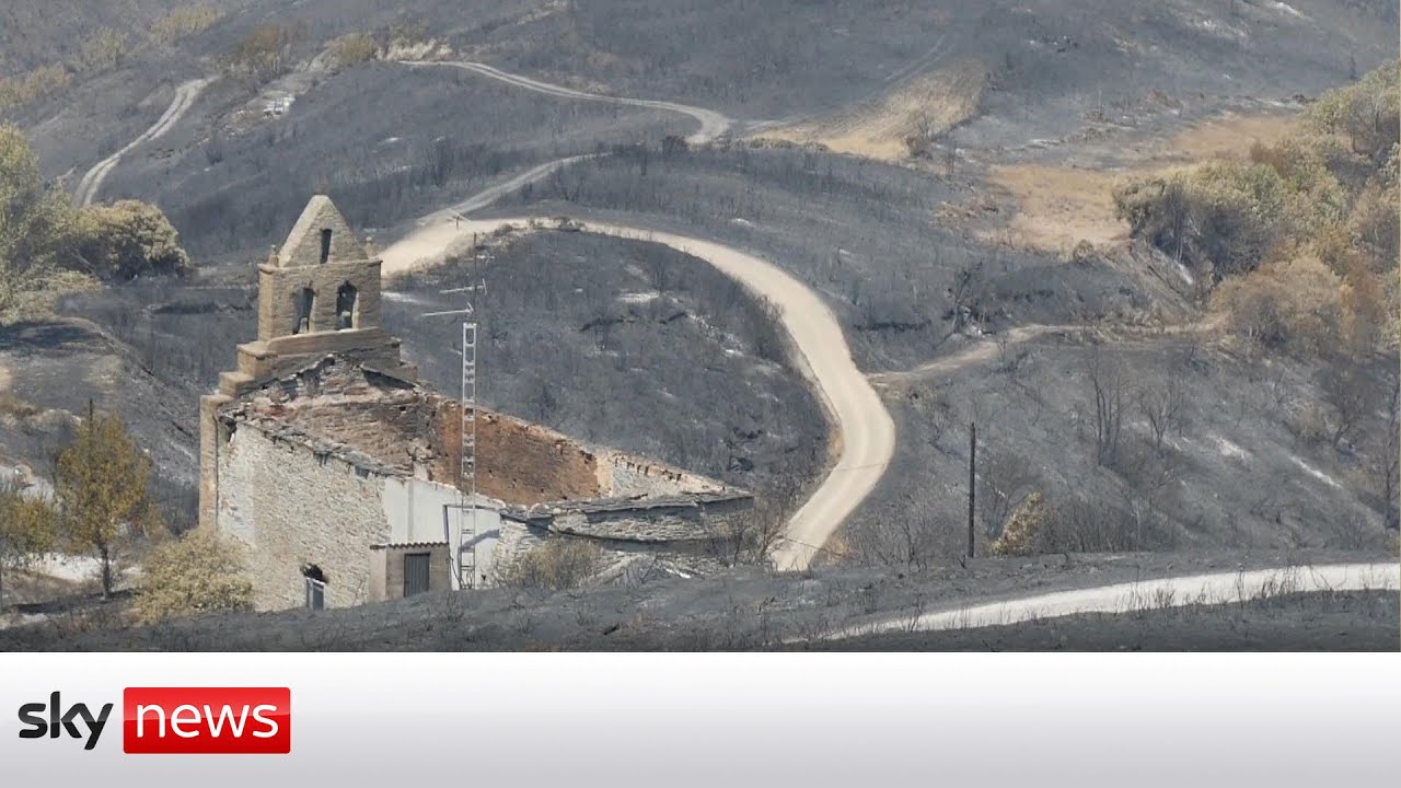 European heatwave: Spain suffers record wildfires