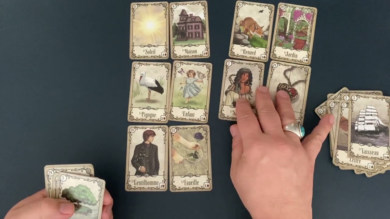 tirage du chien de pique adapté au petit lenormand