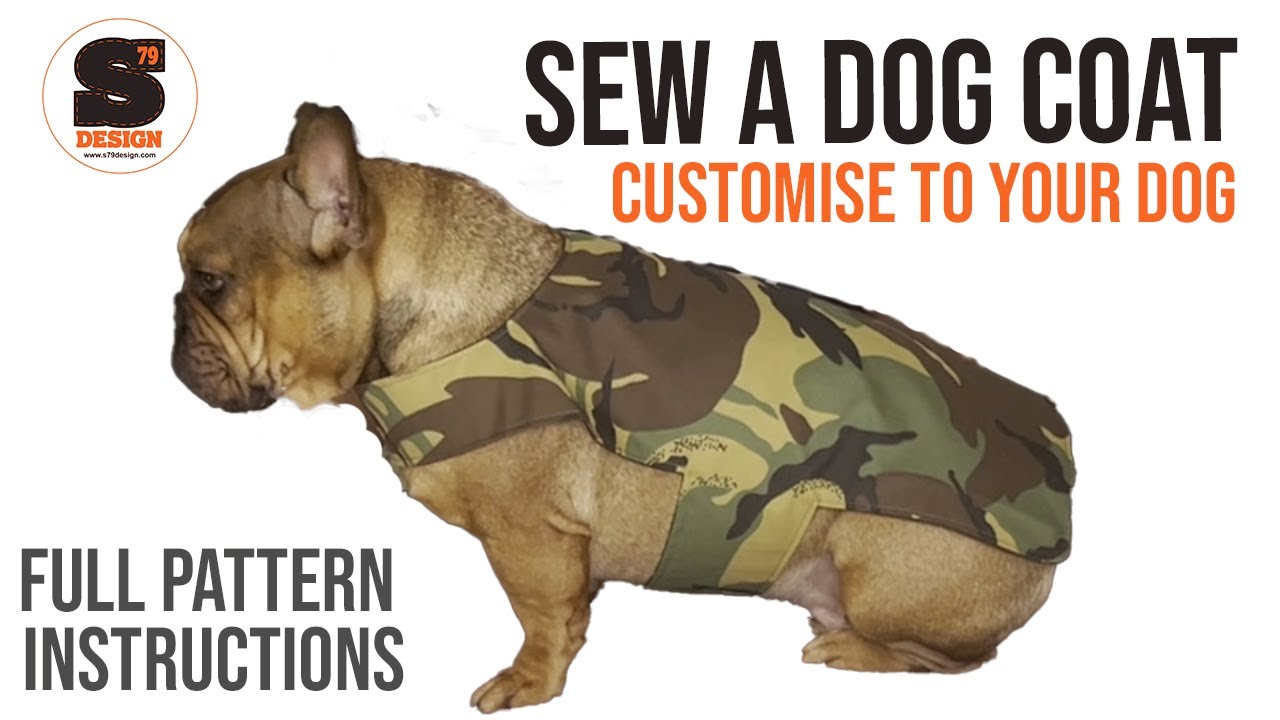 Sew a made to measure DOG COAT,  full tutorial