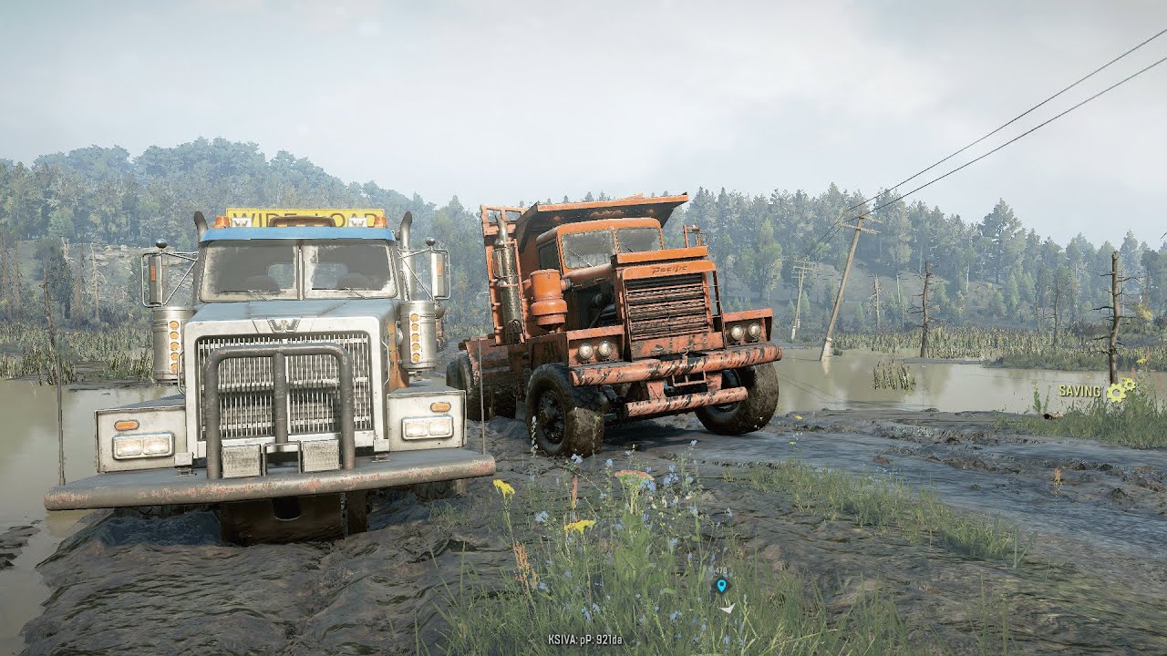 SnowRunner – Rescuing a Truck Stuck in the Deep Mud | Extreme Recovery Mission