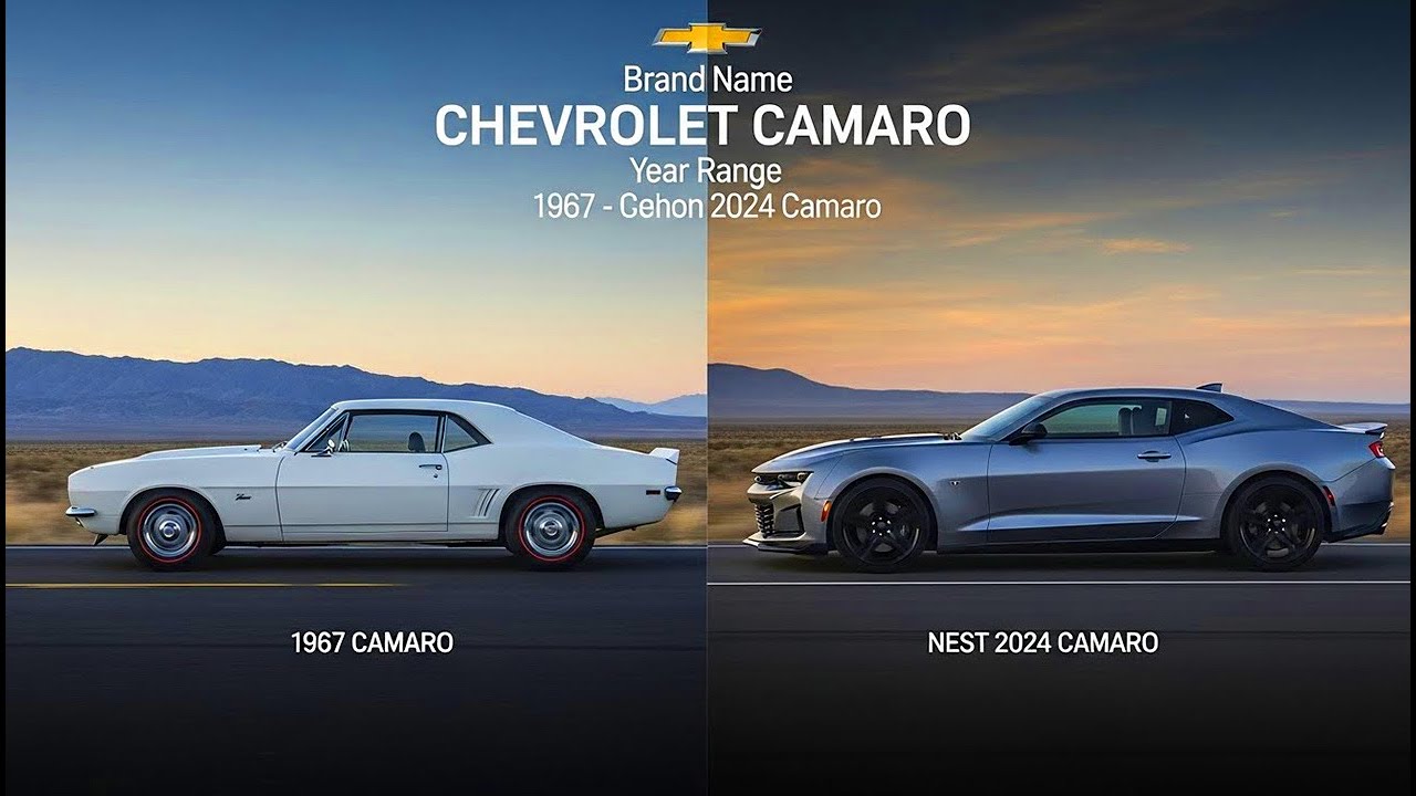 Chevrolet Camaro Evolution (1967–2024) | Every Year Transformation by A2z DriveMorph