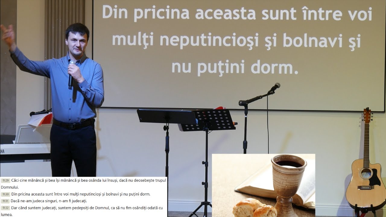 CINA DOMNULUI. -  Cina este pentru osândă? pentru pedeapsă? ne face rău, ne face bine? (Ionesi Gabi)