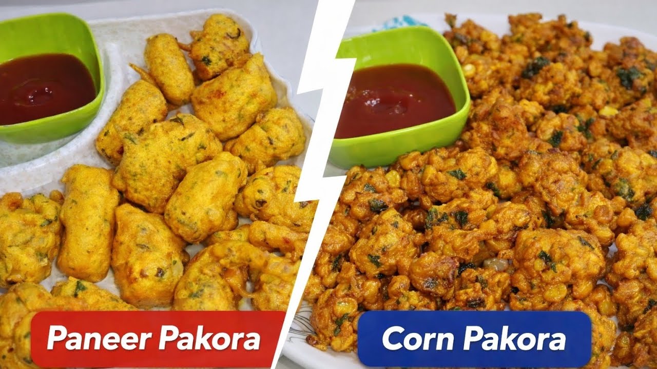 Crispy Paneer Pakora & Corn Pakora 😍 | Two Delicious Snacks in One Video | Rehana Kitchen