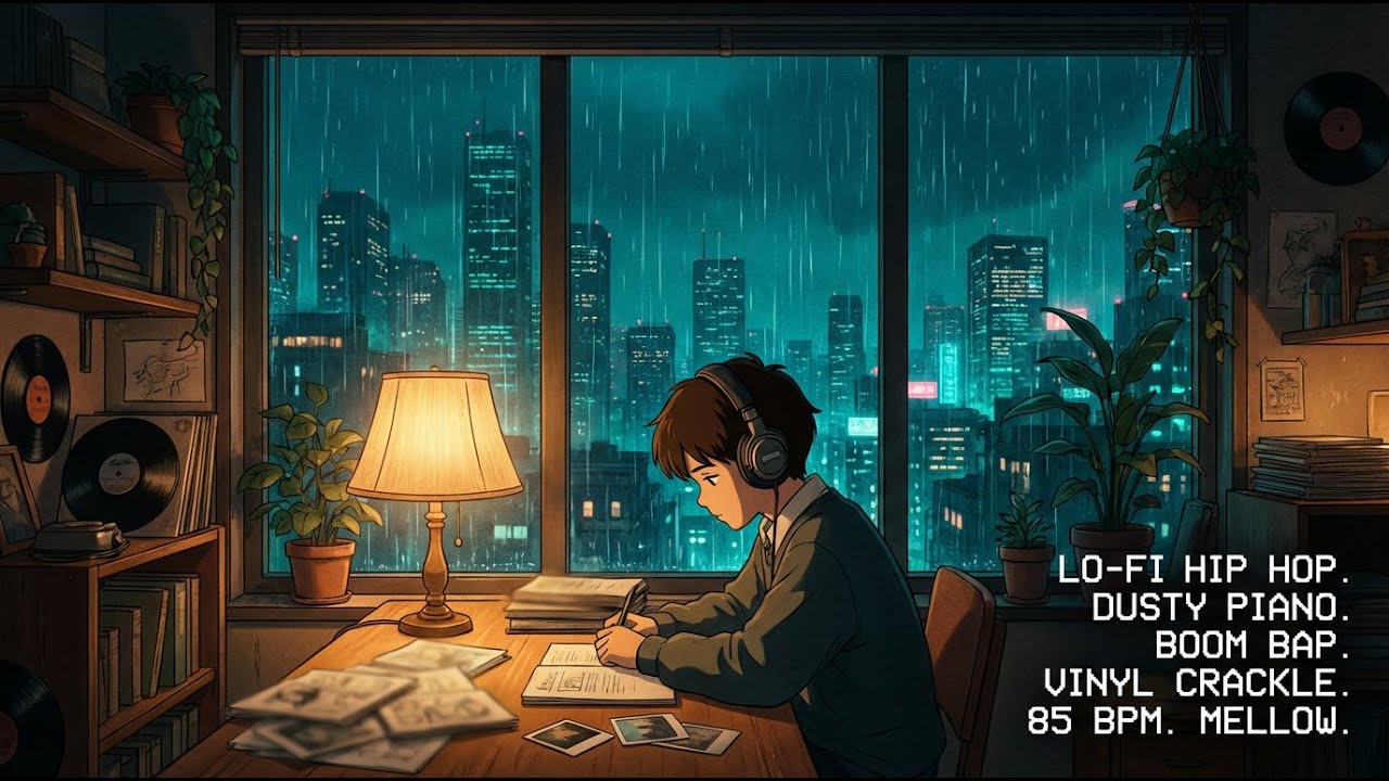 ☕ Rainy Afternoon Reflection ~ Blurred Paper Memories ~ Theo Coleman [lofi hip hop]