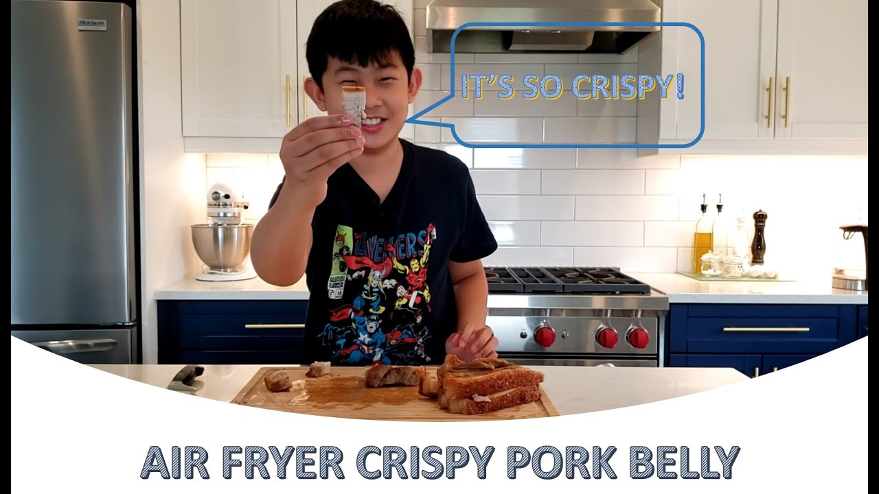 EASY AIR FRYER CRISPY CRUNCHY PORK BELLY RECIPE