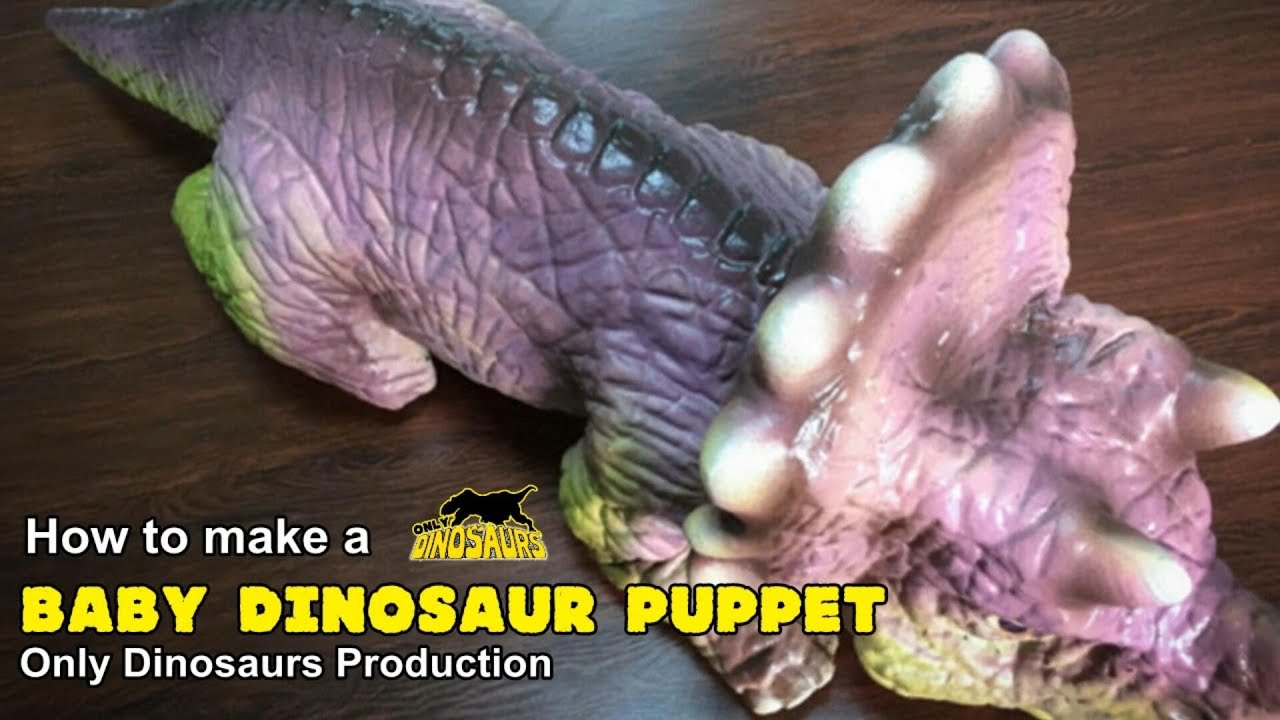 How to make baby dinosaur puppet