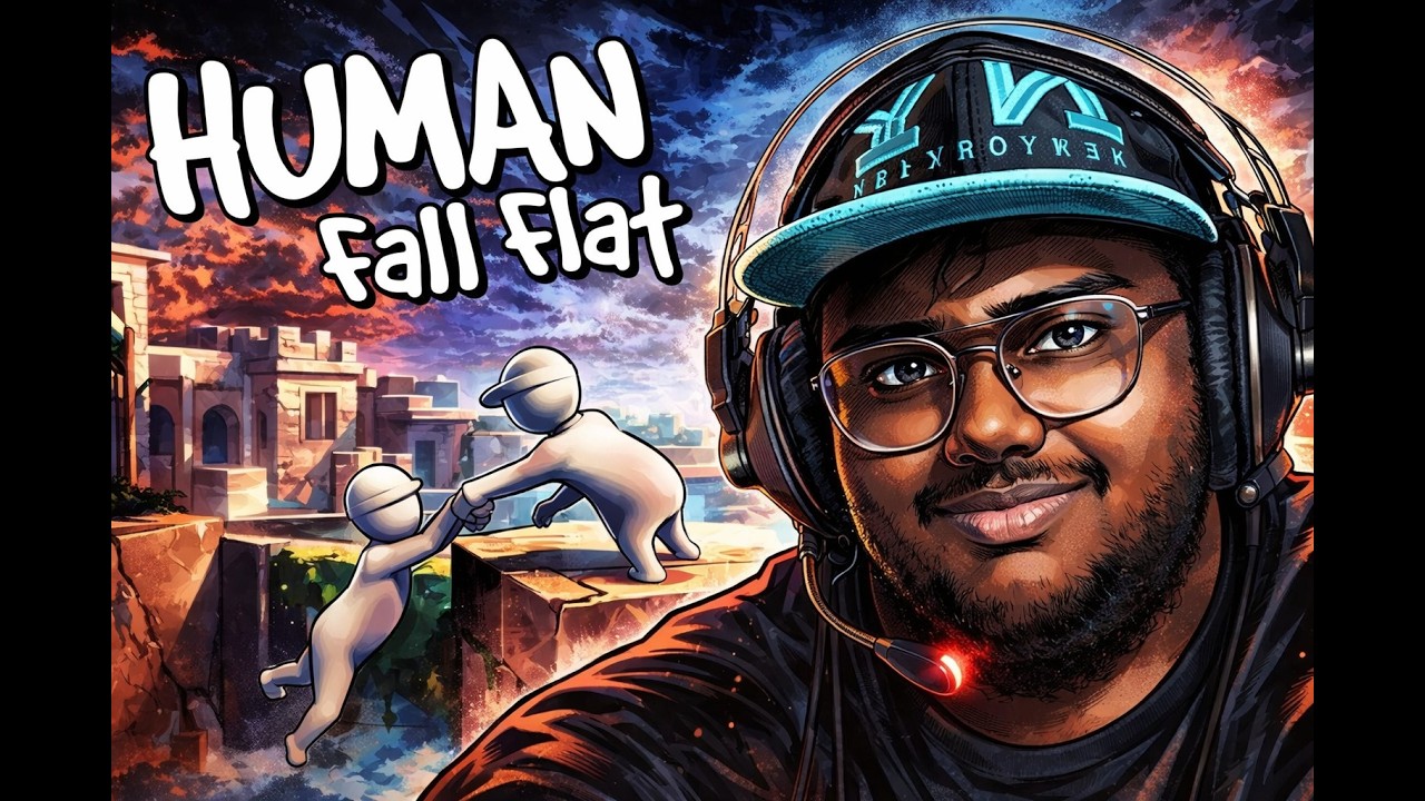 🔴LIVE I AM BACK 🔥human fall flat🔥  #humanfallflat#strp#live#JEEVANGAMING