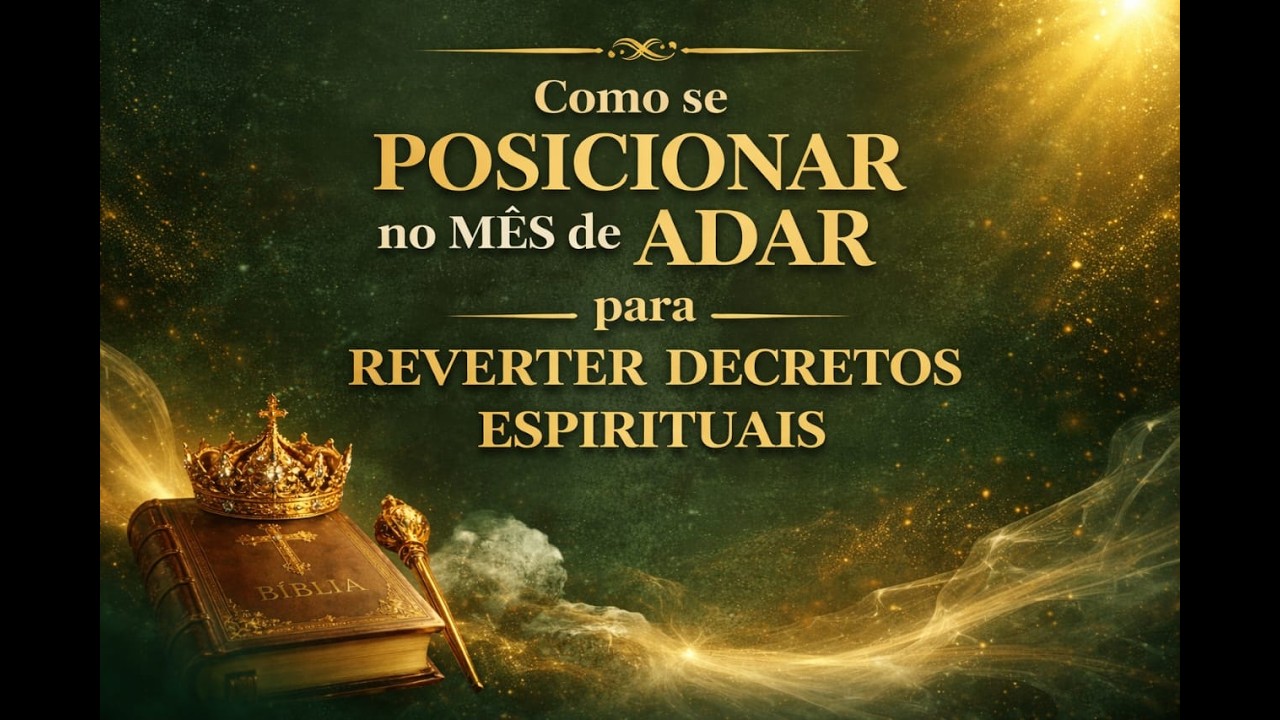 AULA GRATUITA: Como se posicionar no mês de Adar para reverter decretos espirituais