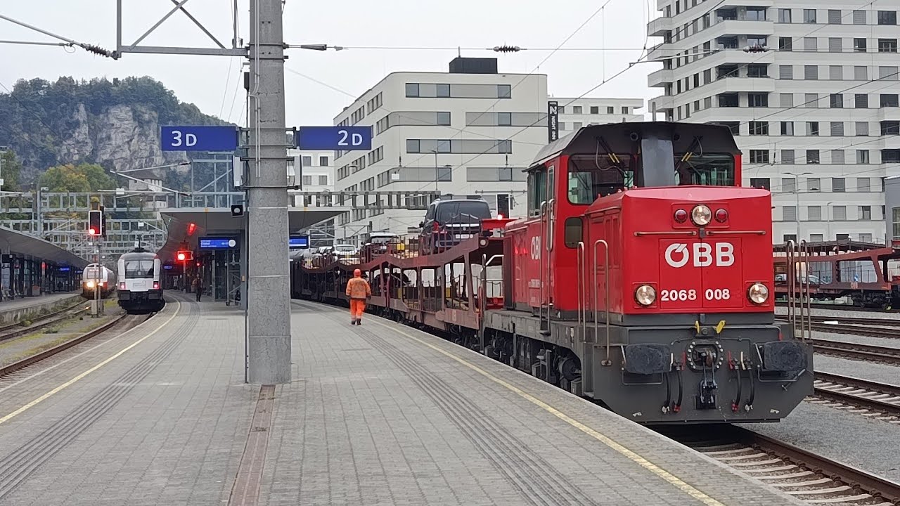 🇦🇹⛰️Rush hour mit Umleiter Verkehr am Bahnhof Feldkirch mit Nightjets, EC, Verspätungen und mehr⛰️🇦🇹