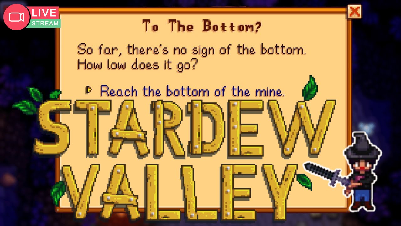 getting to the bottom of the mines TONIGHT | first farm | year two | stardew valley | live