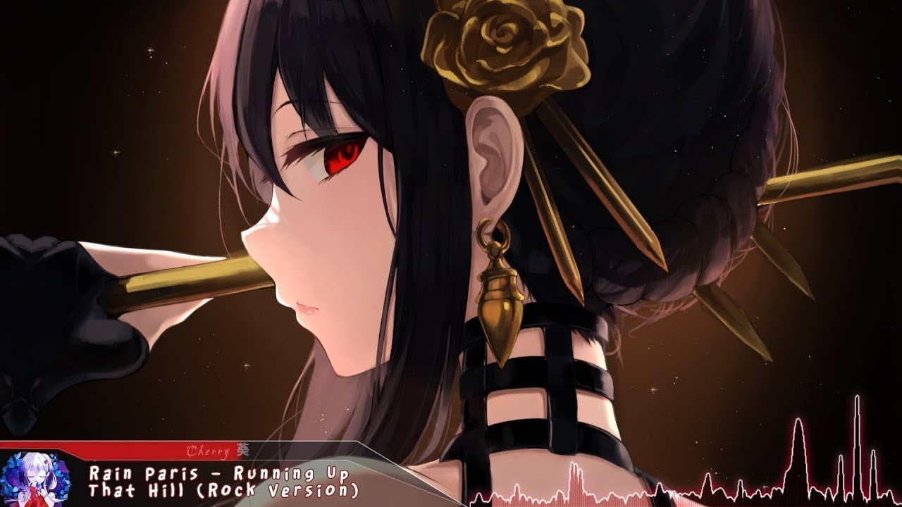 1 HOUR Nightcore - Running Up That Hill (Rock Version) - (Lyrics)