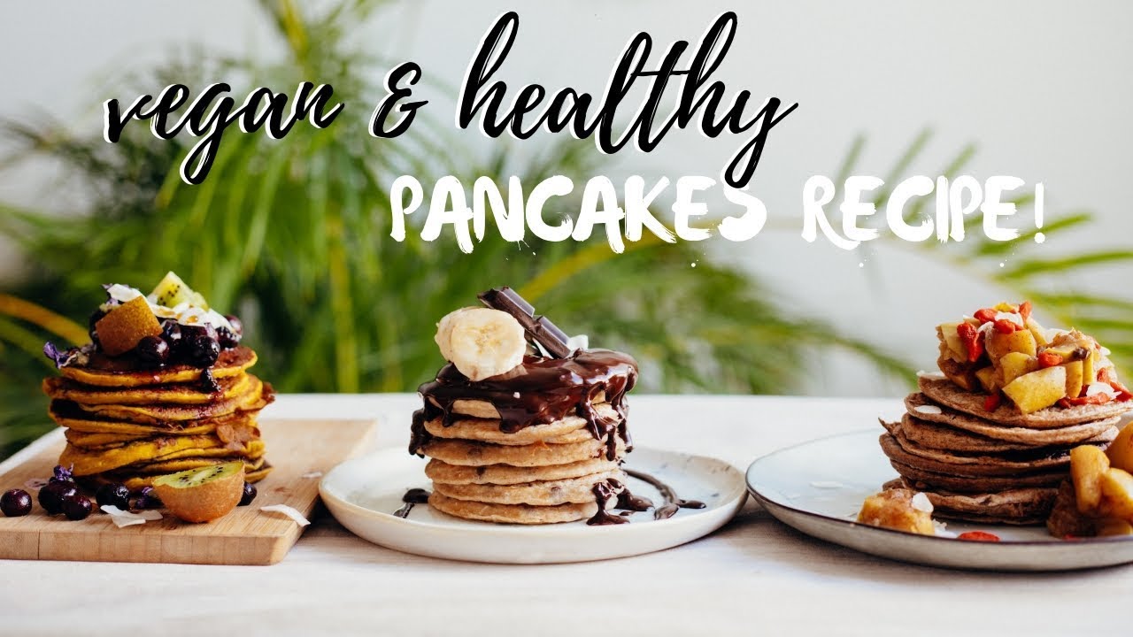 EASY VEGAN PANCAKE (no banana)&raquo; 3 ways to match your mood!