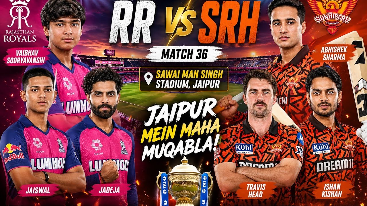 RR vs SRH IPL Match Day at SMS Stadium Jaipur | Full Crowd & Match Live Update 🔴