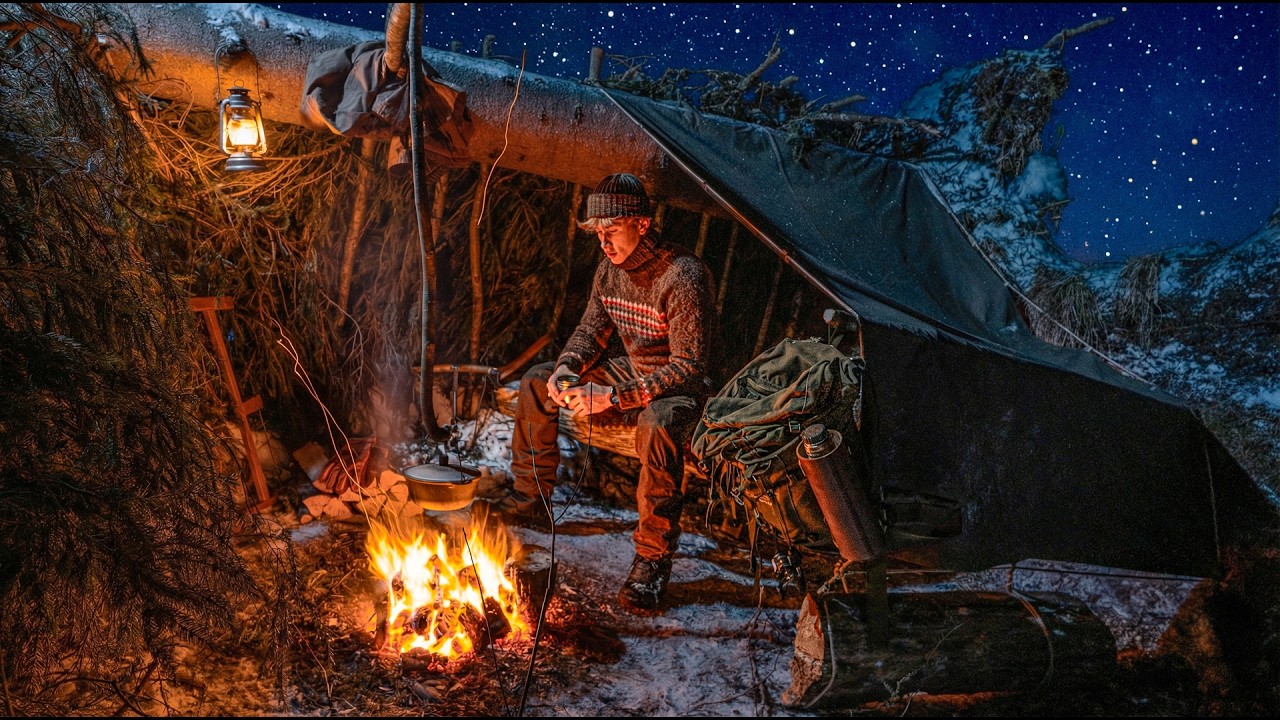 Fallen Spruce Camp - Winter Refuge on a Lakeshore