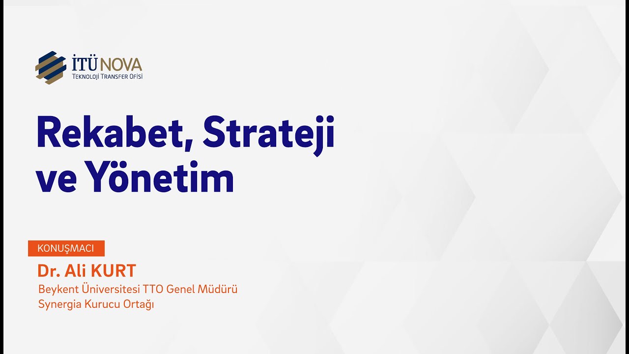 Rekabet, Strateji ve Yönetim