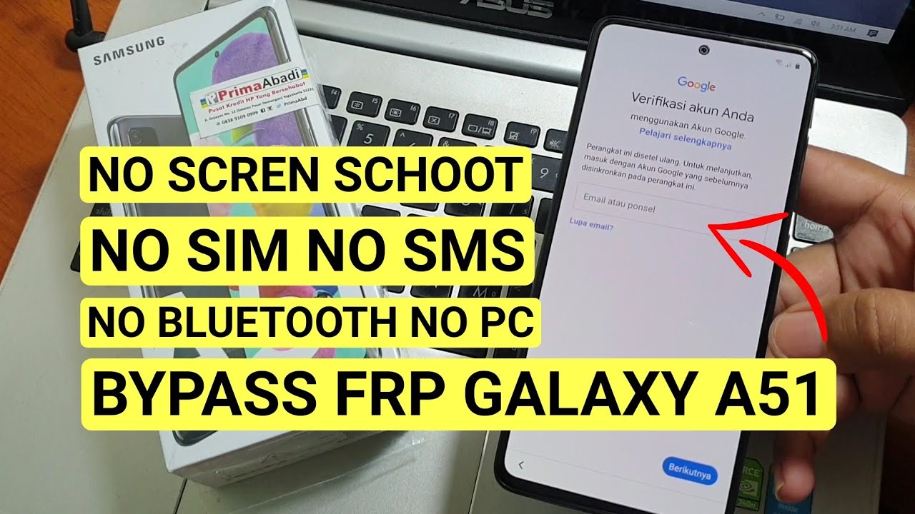 Metode#2 Bypass Frp Samsung Galaxy A51 Google Account Tanpa PC, Cukup senam jari saja